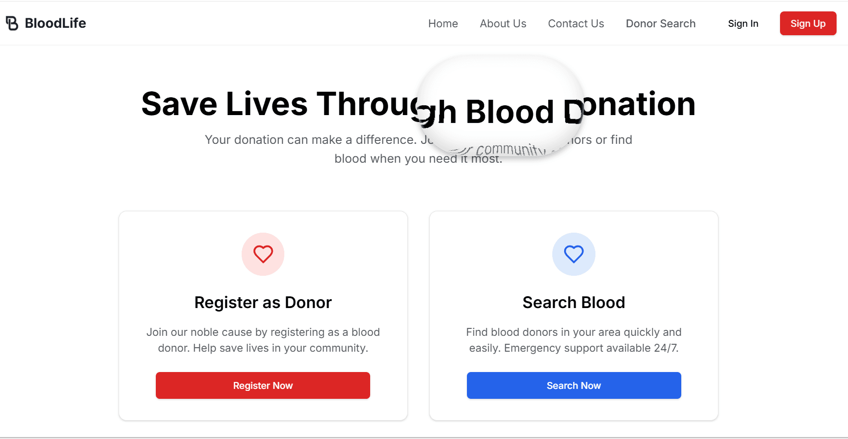 BloodLife - Donation Platform